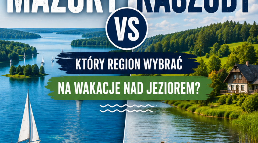 Mazury czy Kaszuby – który region wybrać na wakacje nad jeziorem?